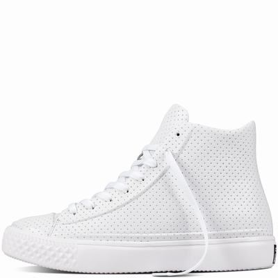 Converse Chuck Taylor All Star Modern High Tops Womens - White/Black/White Shoes (837XYSAQ)